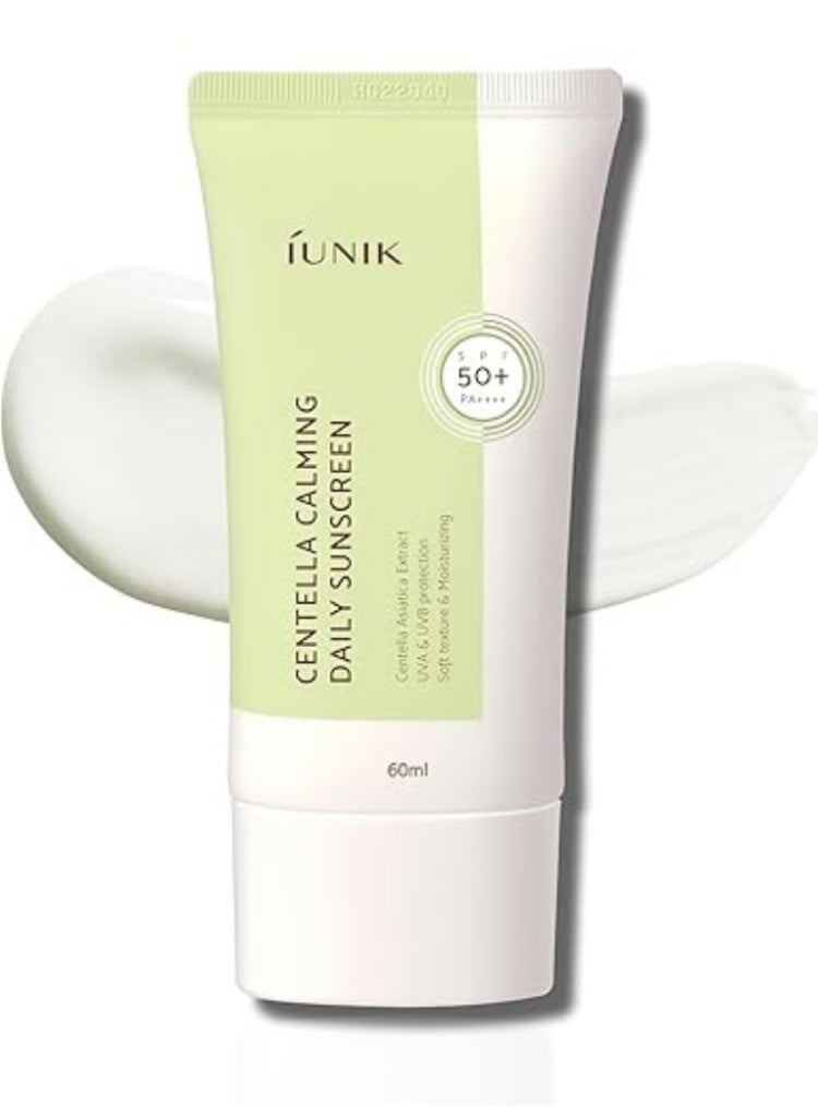 iUNIK Sensitive & Redness-Prone Skin Solution – iUNIK Centella Calming Moisture Daily Sunscreen SPF50+ PA++++ for Soothing, Hydration & UV Protection - Image 1